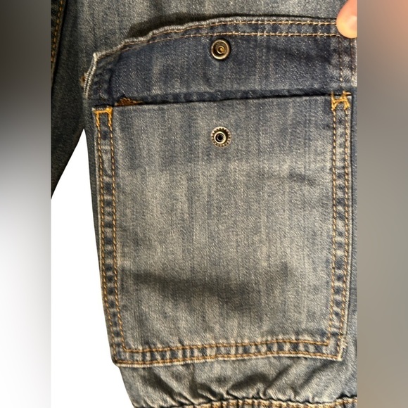 DKNY JEANS Blue Jean Bomber Jacket Women’s Size Medium. - Picture 9 of 15